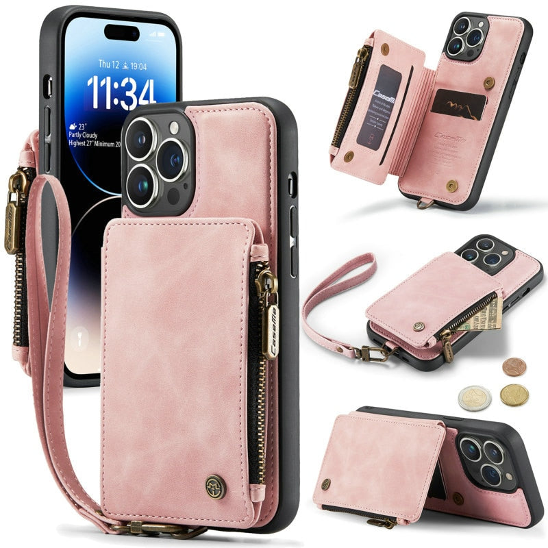 Coque portefeuille pour IPhone - Protection anti-piratage