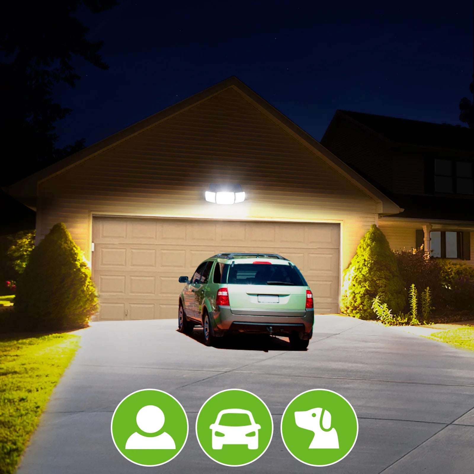 Projecteur Solaire LED Ultra Puissante avec Double Détecteur de Mouvement