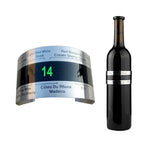 Thermomètre à Vin avec Écran LCD – Collier à Clip pour Bouteille de Vin, Champagne et Bière