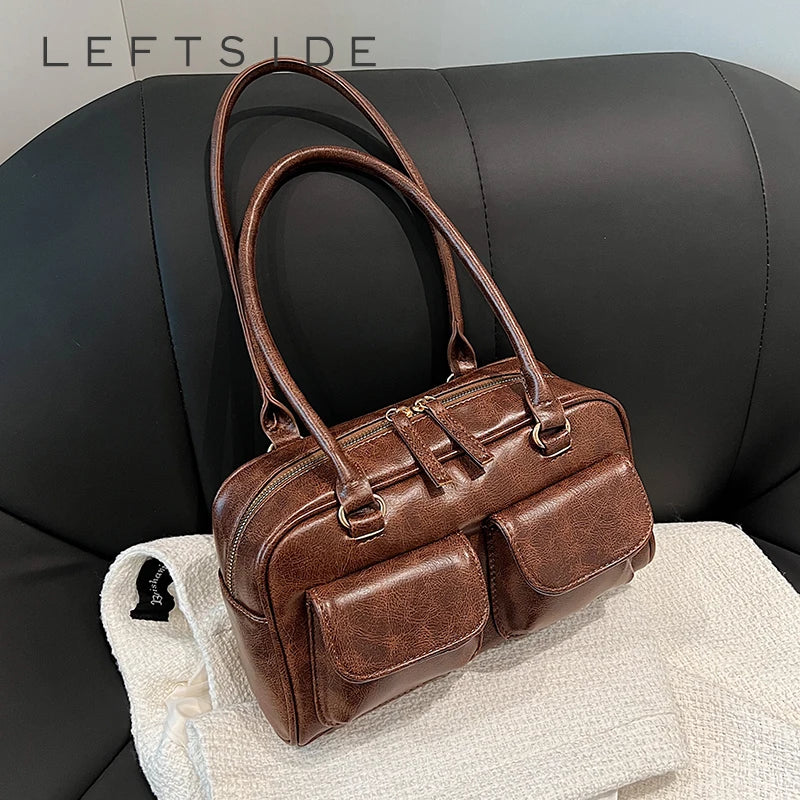 Sac à main en Cuir PU à double poches