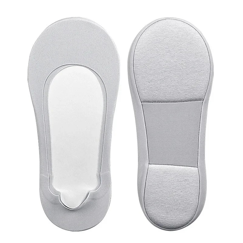 Lot de 3 Paies de Chaussettes Semelles Invisibles Antidérapantes Femme avec Coussinets Amortissants