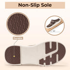 Mules FITVILLE pour Homme à Bout Large – Respirantes, Sans Lacets avec Soutien de la Voûte Plantaire