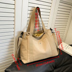 Sac Cabas Femme Grande Capacité en Nylon – Bandoulière Réglable et Sangle Amovible