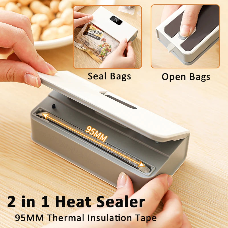 Mini thermoscelleuse rechargeable pour sacs plastique - compact, facile à utiliser