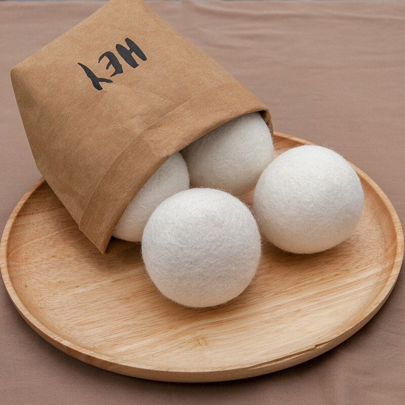 6 Boules en Laine pour Sèche-Linge - Plus de Fraîcheur, Moins de Temps!