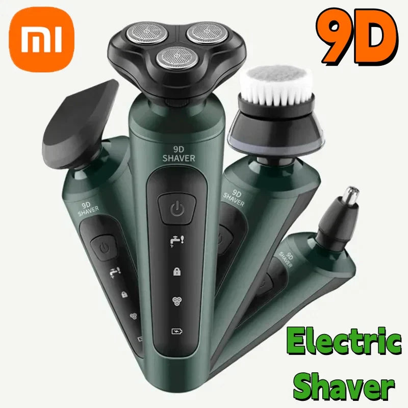 Rasoir XIAOMI 4 en 1 Électrique pour hommes - Rase, Nettoie, Tond, Nez & Oreilles