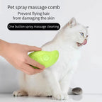 Brosse à Vapeur 3 en 1 pour Chien et Chat, Peigne de Toilettage