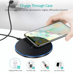 Chargeur sans fil en métal, chargeur rapide à induction