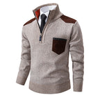 Pull Zippé Homme avec Poche - Chaleur & Style
