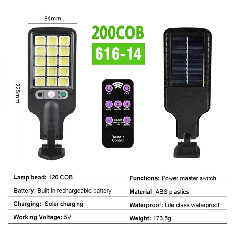 Mini Lampadaires solaires d'extérieur 3 modes - 1 Acheté = 1 OFFERT