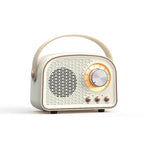 Mini Enceinte Bluetooth Portable Style Radio Rétro – Haut-Parleur Sans Fil, Son Stéréo & Basses