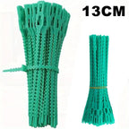 Lot de 100 Attaches de Jardin Réutilisables – Liens de Fixation Réglables pour Plantes, Vignes et Arbustes