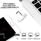 Clé USB 3.2 Jusqu'à 16TB + Adaptateur Type-C OFFERT
