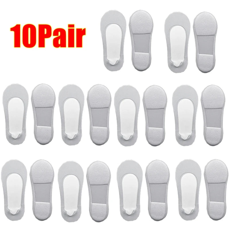 Lot de 3 Paies de Chaussettes Semelles Invisibles Antidérapantes Femme avec Coussinets Amortissants
