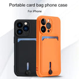 Coque souple avec porte-cartes pour iPhone