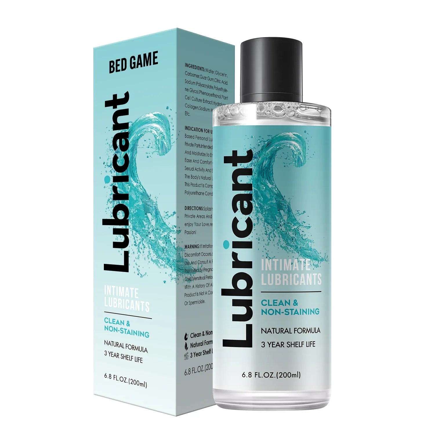 Lot de 2 Lubrifiants gels naturels à base d'eau
