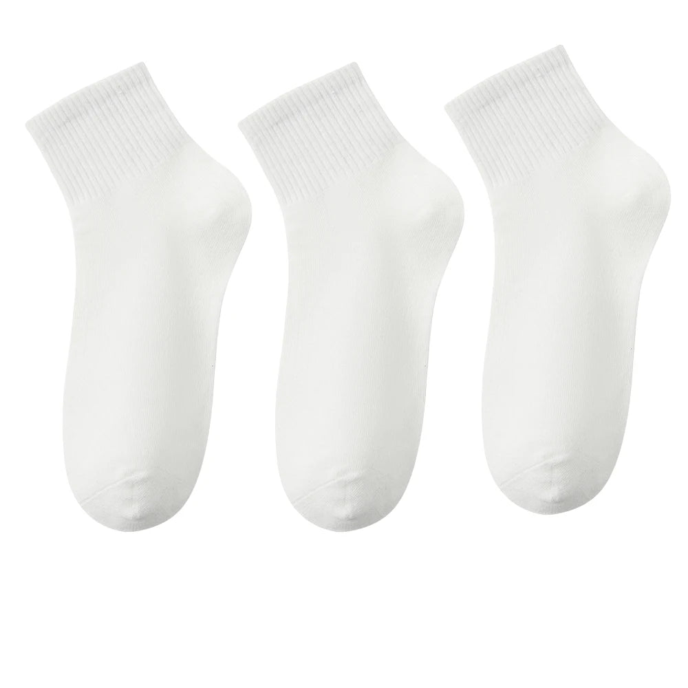 Lot de 3 paires de Chaussettes Courtes Confort & Douceur – 100% Coton