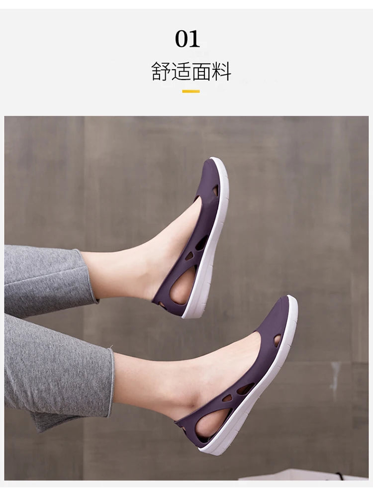 Sandales d'été en silicone souple facile à enfiler