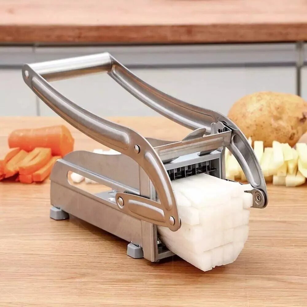 Coupe-légumes manuel, machine à frites en acier inoxydable