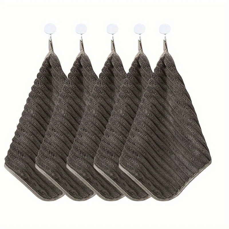 Set of 5 Soft & Luxurious Hand Towels - Absorbent & Quick-Drying