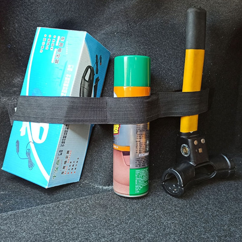 1 achetée = 1 offerte ! Ceinture de Fixation pour Coffre de Voiture - En Nylon Noir