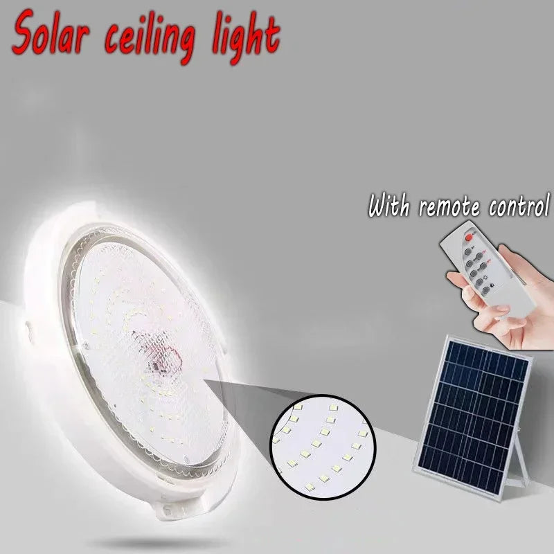 Plafonnier LED Solaire Puissant - 300W