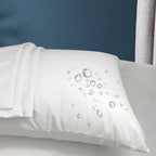 Lot de 2 Taies d'Oreiller Imperméable Hypoallergénique et anti-acariens