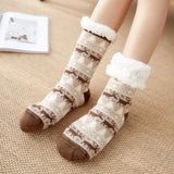 Chaussettes chaudes en laine pour l'hiver spécial Noël
