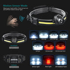 Lampe Frontale LED 270° Ultra Puissante