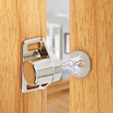 Loquet magnétique en alliage de zinc pour porte d'armoire [lot de 2]