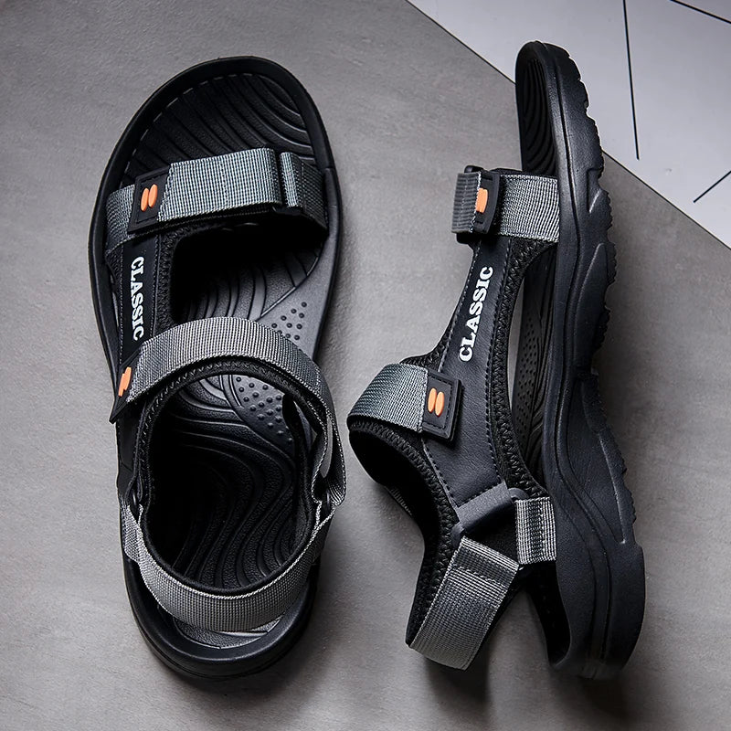 Men's Casual Outdoor Sandals — Retro Style, Summer Comfort, Beach & Walking