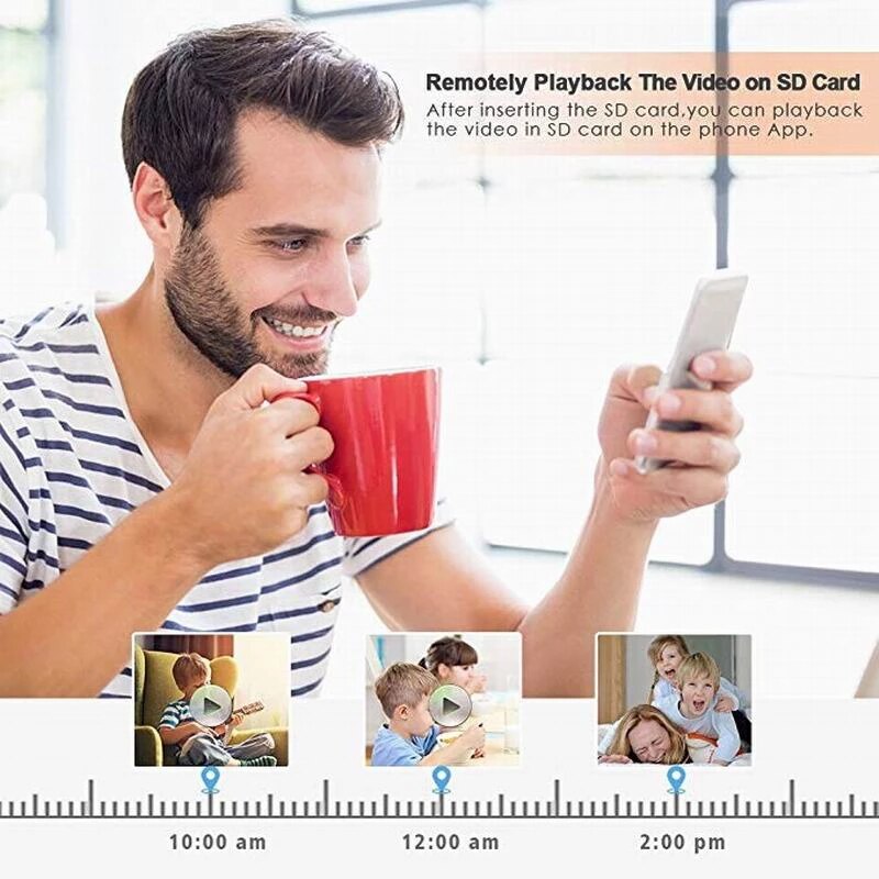 Caméra de sécurité wifi sans fil avec bras pliable