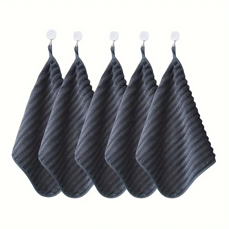 Set of 5 Soft & Luxurious Hand Towels - Absorbent & Quick-Drying