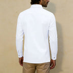 Chemise Élégante en Coton & Lin avec Double Poche à Rabat – Homme