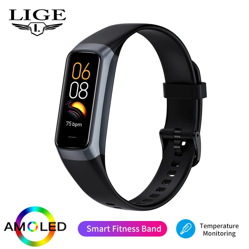 AMOLED Smartwatch - Waterproof Smartwatch with Sport and Heart Rate Tracking
