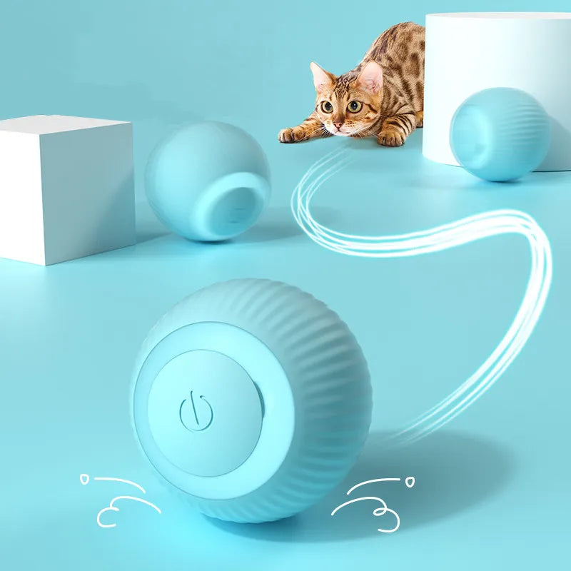 Balle intelligente pour chats à roulement automatique