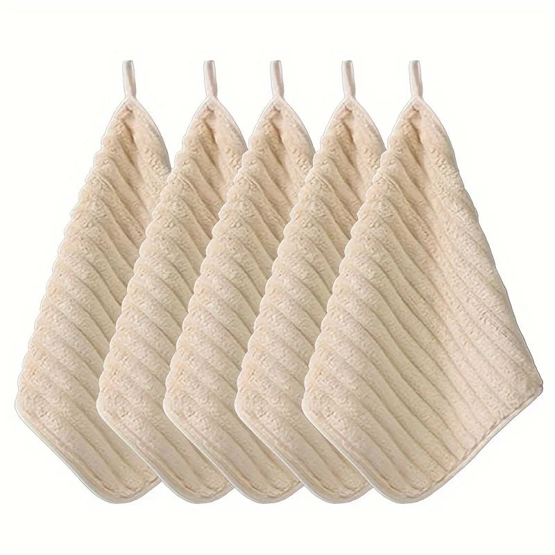 Set of 5 Soft & Luxurious Hand Towels - Absorbent & Quick-Drying