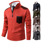 Pull Zippé Homme avec Poche - Chaleur & Style