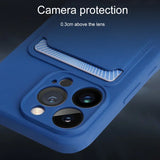 Coque souple avec porte-cartes pour iPhone