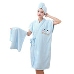 Peignoir de bain Kimono  d'été ULTRA Absorbant - 3 pièces