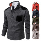 Pull Zippé Homme avec Poche - Chaleur & Style