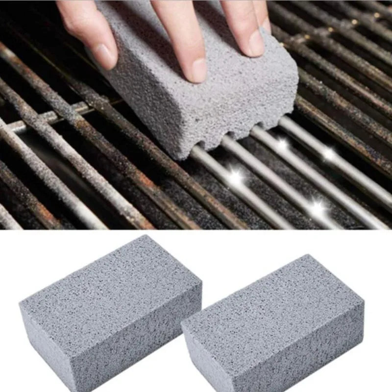 Lot de 2 Pierres Ponce abrasives de nettoyage pour BBQ