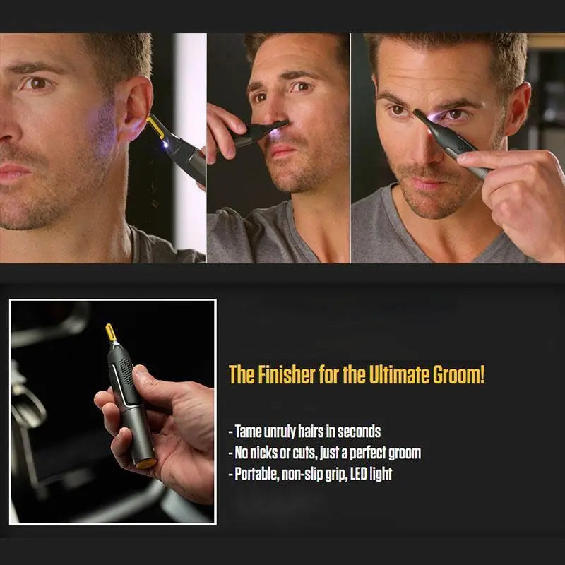 Tondeuse de précision ultra fine pour homme, rasoir électrique pour le nez, oreilles, sourcils