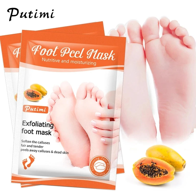 Lot de 6 paires masques exfoliants pour pied
