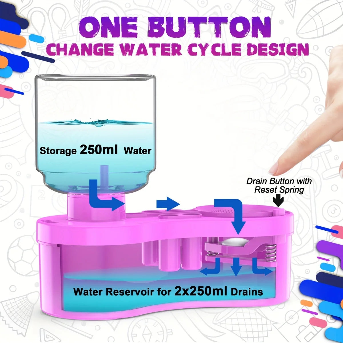 Nettoyeur de pinceau de peinture avec réservoir