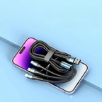Lot de 2 Câble USB 3 en 1 charge rapide 120W
