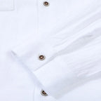 Chemise Élégante en Coton & Lin avec Double Poche à Rabat – Homme
