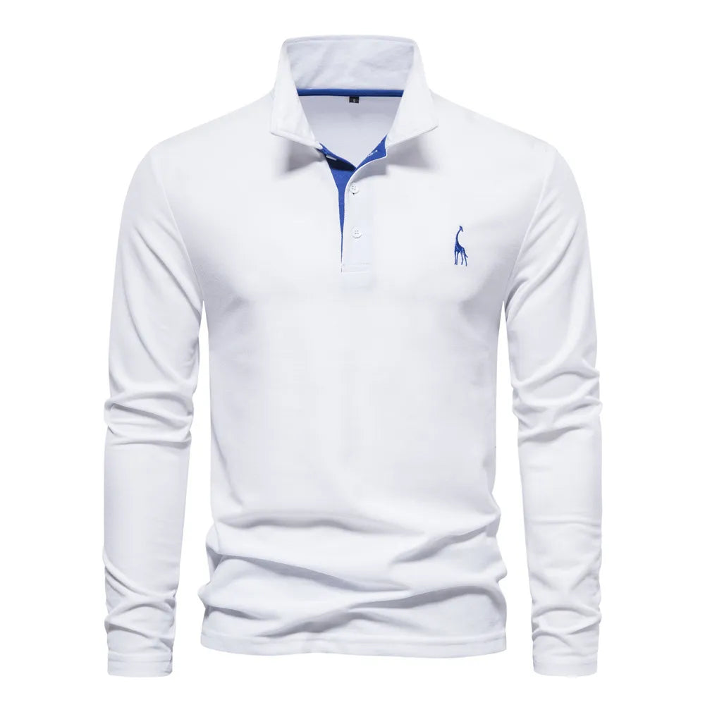 Long-Sleeved Golf Polo Shirt