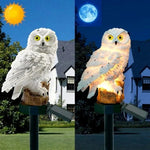 Lampe Solaire Décoration jardin Chouette réaliste