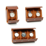 Etui de voyage pour montres en Cuir PU - 3 emplacements